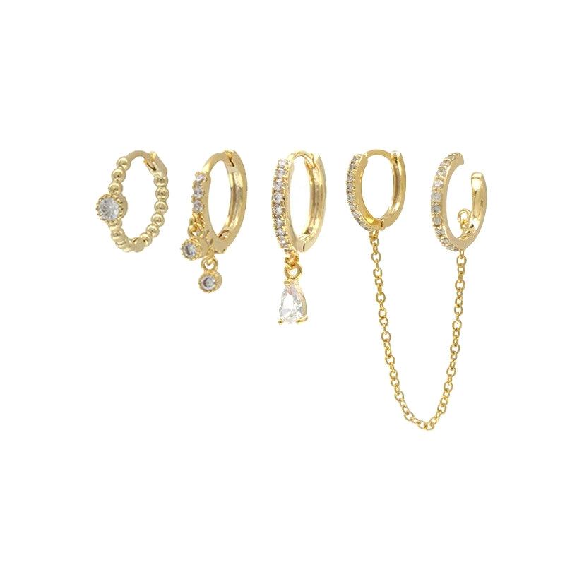 Set 4 orecchini in Argento - ZIRKONIA JEWELS 