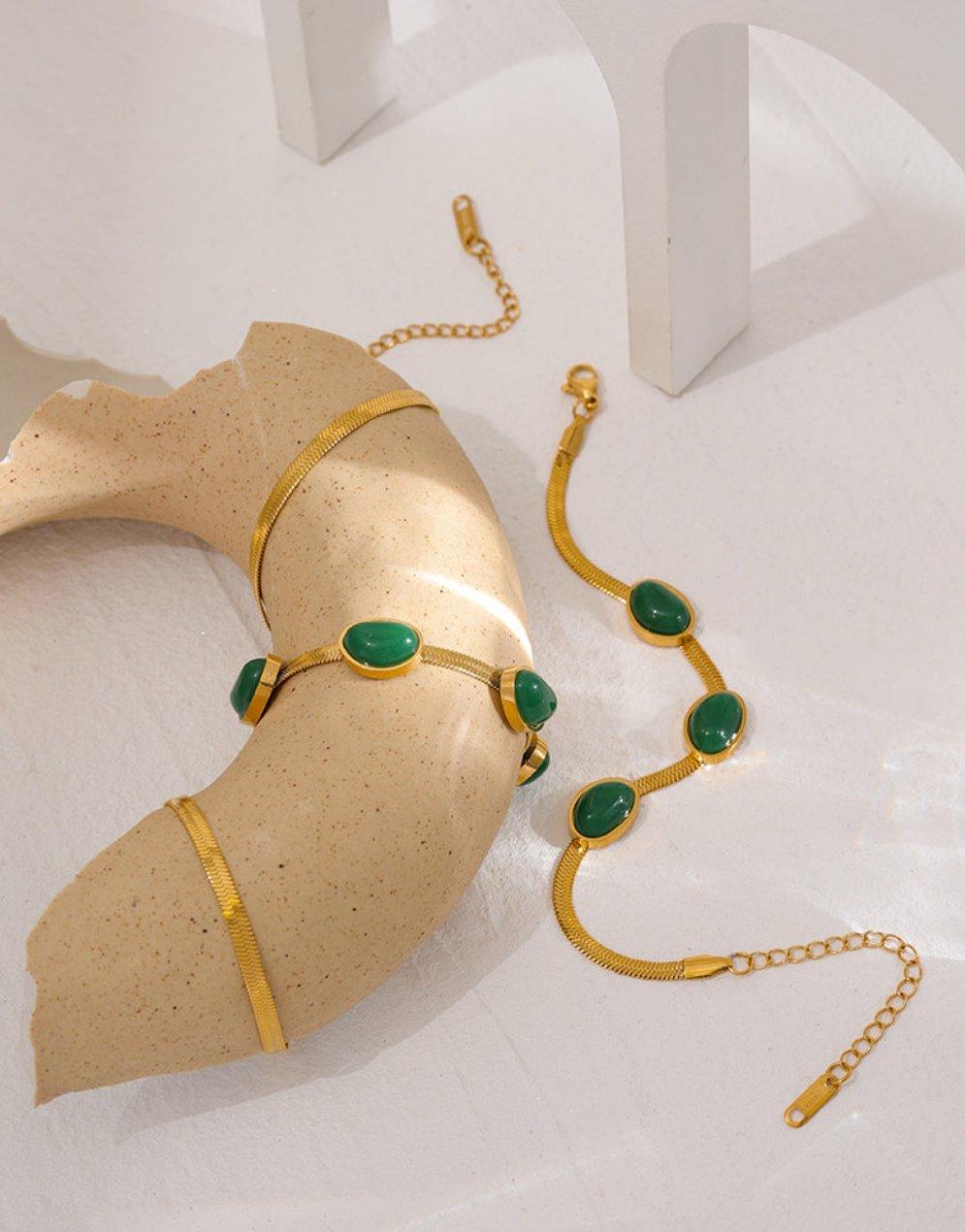 Set Agata Verde - ZIRKONIA JEWELS 