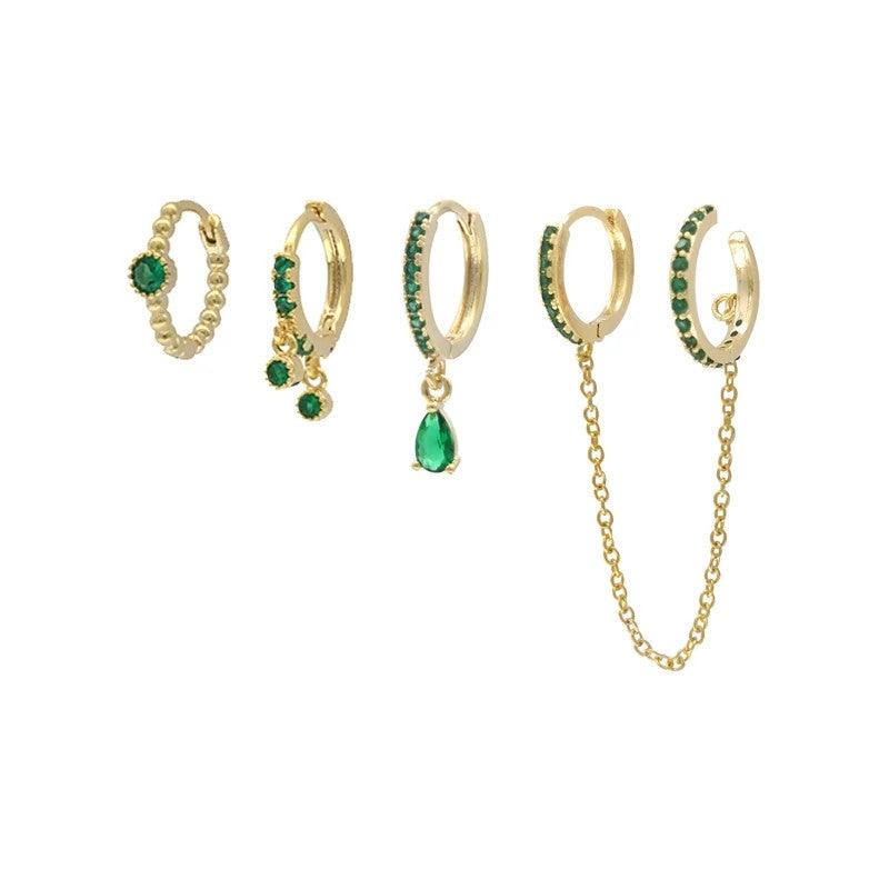 Set 4 orecchini in Argento - ZIRKONIA JEWELS 