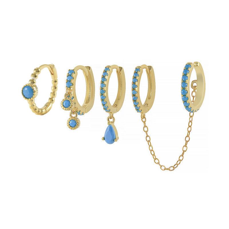 Set 4 orecchini in Argento - ZIRKONIA JEWELS 