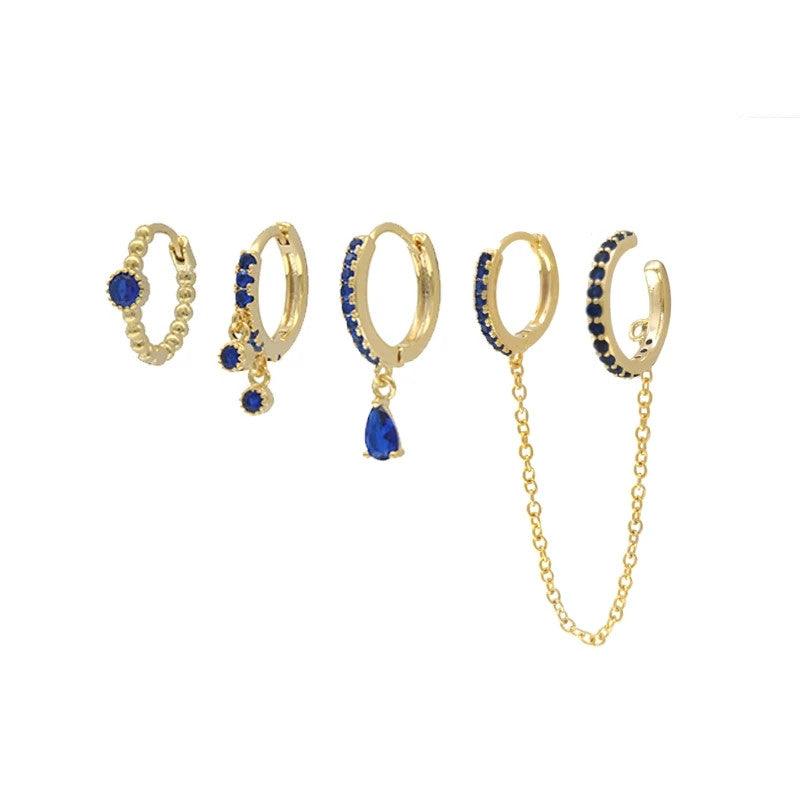 Set 4 orecchini in Argento - ZIRKONIA JEWELS 