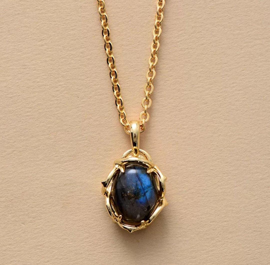 COLLANA LABRADORITE - ZIRKONIA JEWELS 